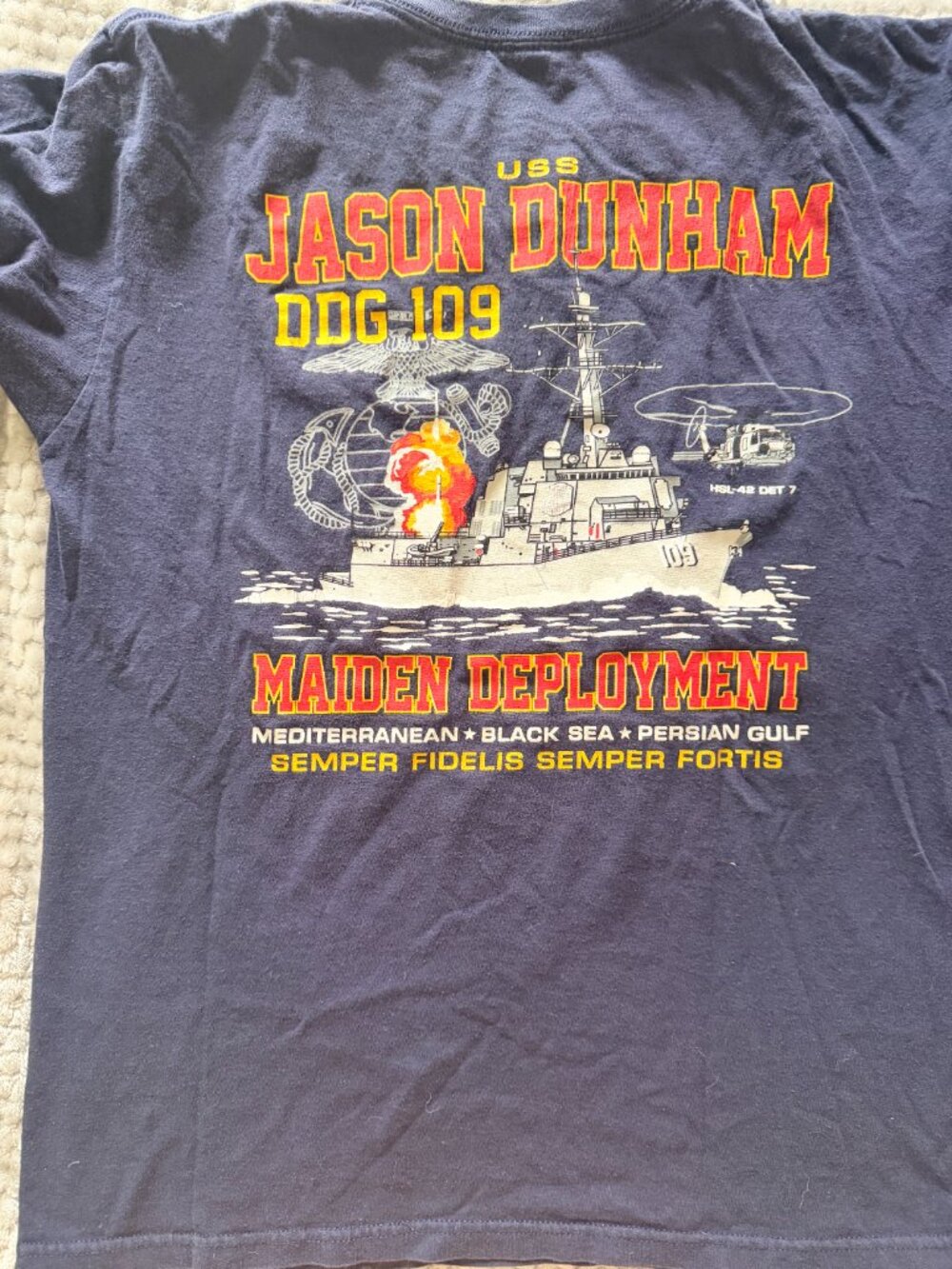 NAVY DDG 109 MAIDEN VOYAGE T-SHIRT